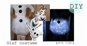 🎭DIY- Olaf costume with light- easy halloween costume- Disfraz fácil y original | Nerea Iglesias