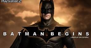 BATMAN BEGINS en ESPAÑOL (2005) Juego Completo de la PELICULA - Longplay PS2 Batman Inicia