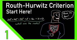 Routh-Hurwitz Criterion, An Introduction