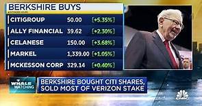 Berkshire Hathaway snaps up shares of Citi, sells most of Verizon stake