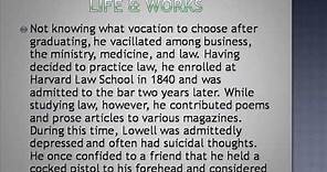 James Russell Lowell Life & Works
