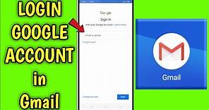 How to Login Google Account in Gmail App