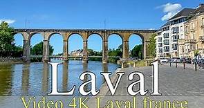 Laval | France | 4K | walking | City of Laval | Virtual tours | مدينة لافال