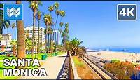 [4K] Palisades Park in Santa Monica, Los Angeles County, California USA - Walking Tour 🎧