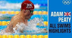 Adam Peaty 🇬🇧ALL Rio 2016 races!