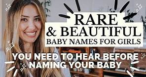 The Most Beautiful & Rare Baby Girl Names You'll Love | RAQUEL CRUZ