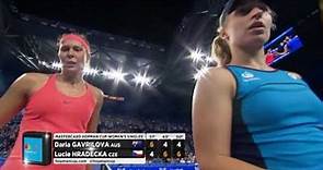 Daria Gavrilova v Lucie Hradecka highlights (RR) - Mastercard Hopman Cup