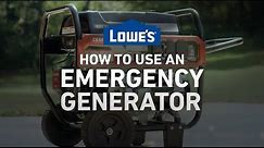 How To Use an Emergency Generator | Severe Weather Guide