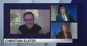 Christian Slater on the morning news