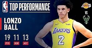 Lonzo Ball, Youngest Player in NBA HISTORY to Get a Triple-Double | November 11, 2017