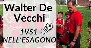 Walter de Vecchi - 1v1 nell'esagono con finalizzazione - Milan Camp - Altopiano di Asiago #calcio