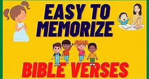 SHORT BIBLE VERSES for CHILDREN / PART 1 / EASY to MEMORIZE / with DIFFERENT LANGUAGES TRANSLATION