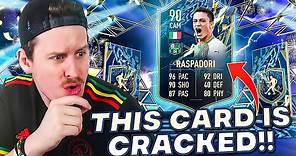 This card is CRACKED?! 90 TOTS Raspadori Review! FIFA 22 Ultimate Team