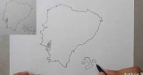 ¿Cómo dibujar el MAPA DE ECUADOR? |