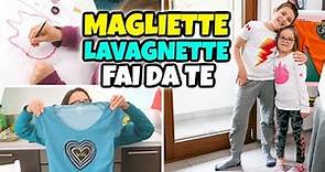 FACCIAMO LE MAGLIETTE LAVAGNA per Disegnare e Cancellare