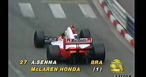 FORMULA 1 1990 - Gran Premio di Monaco, circuito di Montecarlo (sintesi) 27/5/1990