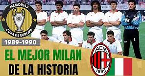 El MILAN DE SACCHI, Gullit y Van Basten (1989-1990) 🇮🇹 🏆 Historia de la Champions