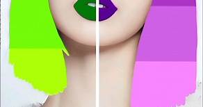 Choose One green color palette 💚 or purple color palette 💜 Hair On Lisa @Blink-withyou