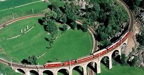 FILM COMPLETO Trenino rosso del Bernina - Ferrovia Retica Tirano - Bernina - Sankt Moritz UNESCO