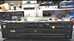 Sony CDP-C325 5 Disc CD Player Diagnose Not Reading CDs