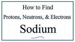 How to find the Number of Protons, Electrons, Neutrons for Sodium (Na)