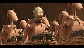 C-3PO Battle droid scenes