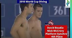 2010 David Boudia & Nick McCrory - Team USA - Synchro Platform Diving - World Diving Cup