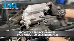 How to Replace Starter 1996-2002 Toyota 4Runner
