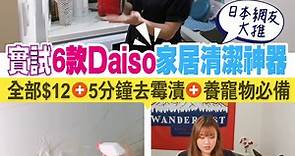 日本網友大推！實試6款Daiso家居清潔神器 全部$12、5 分鐘去霉漬、養寵物必備