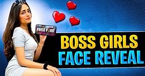 Boss Girls Face Reveal 😳❤️ - Garena Free Fire