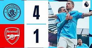 HIGHLIGHTS Man City 4-1 Arsenal | De Bruyne (2), Stones, Haaland Goals | Premier League