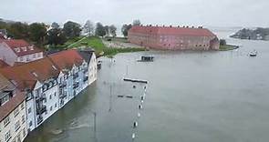 Stormflod Sønderborg Havn 20/10-2023 kl 17:30
