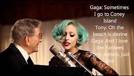 Tony Bennett and Lady Gaga The Lady Is A Tramp lyrics