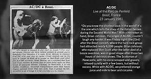 AC/DC - Live at the Parc de Penfeld, Brest, France (1981)