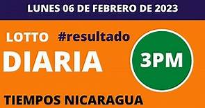 🟠Diaria 3:00 PM | hoy lunes 6 de febrero de 2023 - resultados lotería Nicaragua - Jugá 3 - Loto