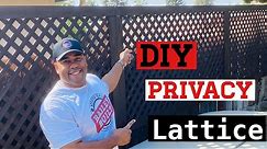 How to build a DIY Privacy Lattice Fence