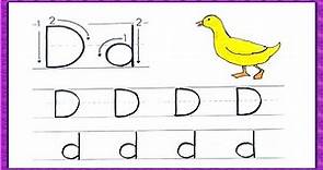 Tracing | Tracing Letter D | Practice Writing Letter D | Tracing Letters For Kids