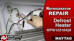Maytag & Whirlpool Refrigerator – Refrigerator is not cooling – Defrost Heater