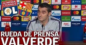 Lyon - Barcelona | Rueda de prensa de Valverde | Diario AS