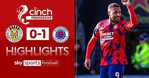 St Mirren 0-1 Rangers | Scottish Premiership highlights