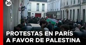 ⚠️ TENSIÓN EN PARÍS | Manifestantes propalestinos bloquean una universidad