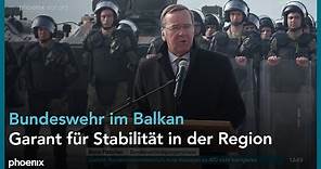 Boris Pistorius zu den Bundeswehr-Einsätzen auf dem Balkan am 07.02.24