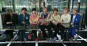 BTS Official McDonald's Meal (Menu + Ad)