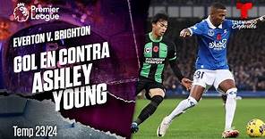 Own goal Ashley Young - Everton v. Brighton 23-24 | Premier League | Telemundo Deportes