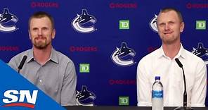 Henrik & Daniel Sedin Officially Introduced In Their New Roles With Canucks | FULL Press Conference