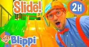 Blippi Visits an Indoor Playground (LOL Kids Club) | 2 HOURS OF BLIPPI | Educational Videos for Kids
