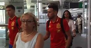 Munir llega a Valencia... Con la selección sub21