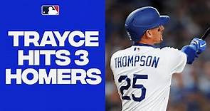 TRAYCE FOR 3!! Trayce Thompson comes through with the first 3-HOMER game of the season!