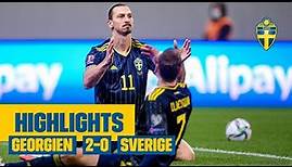 Highlights: Georgien - Sverige 2-0 | VM-kval | Tung förlust!