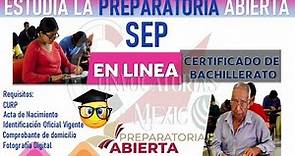 ✅ Prepa ABIERTA SEP 2022 🎓 Estudia en LINEA GRATIS | Requisitos, Documentos y cómo REGISTRARSE